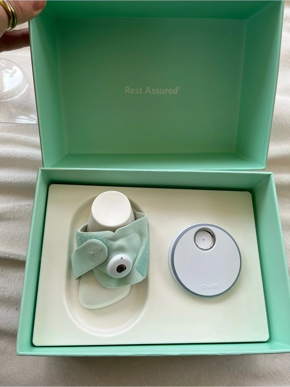 Owlet Dream Sock - Smart Sock Baby Monitor in Mint Green